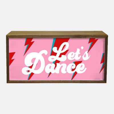 Light Box Home Let’s Dance Sign. Retro LED Glow for Music Lovers