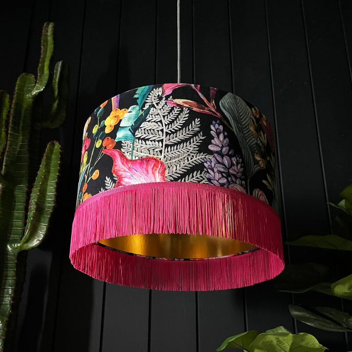 Acid Jungle Lampshade - Pink and Gold Additional 1