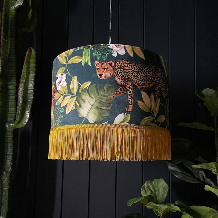 Jungalist Massive Lampshade - Green and Gold Additional 2