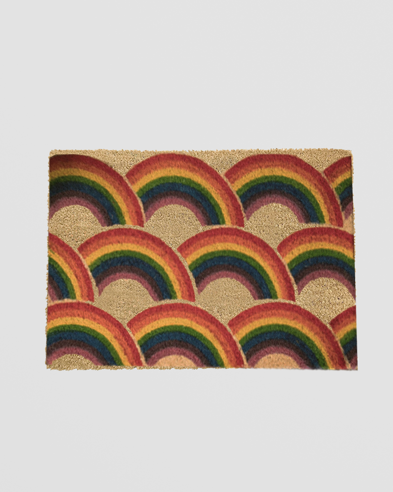 Rainbows Doormat Red Candy rainbows-doormat-red-candy