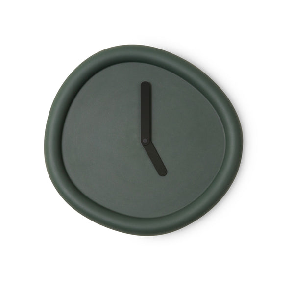 Round Clock - Deep Green