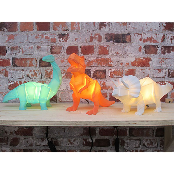 Triceratops White Dino Lamp Additional 4