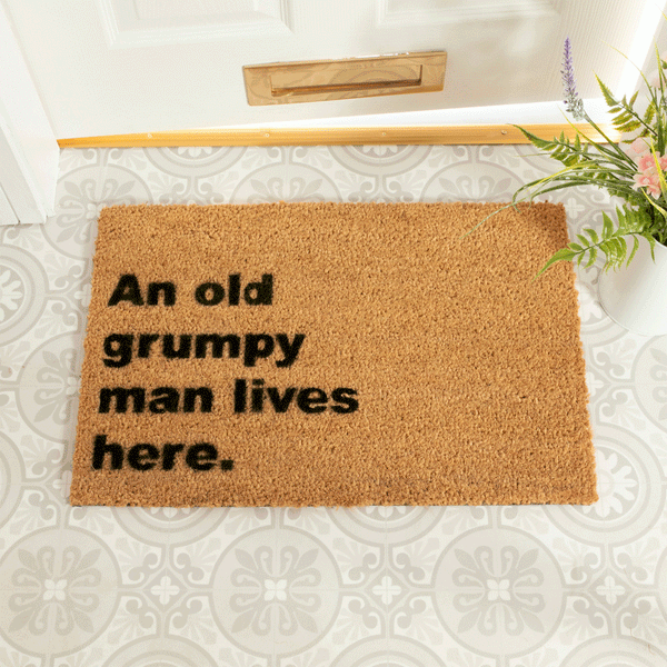 Grumpy Man Lives Here Doormat