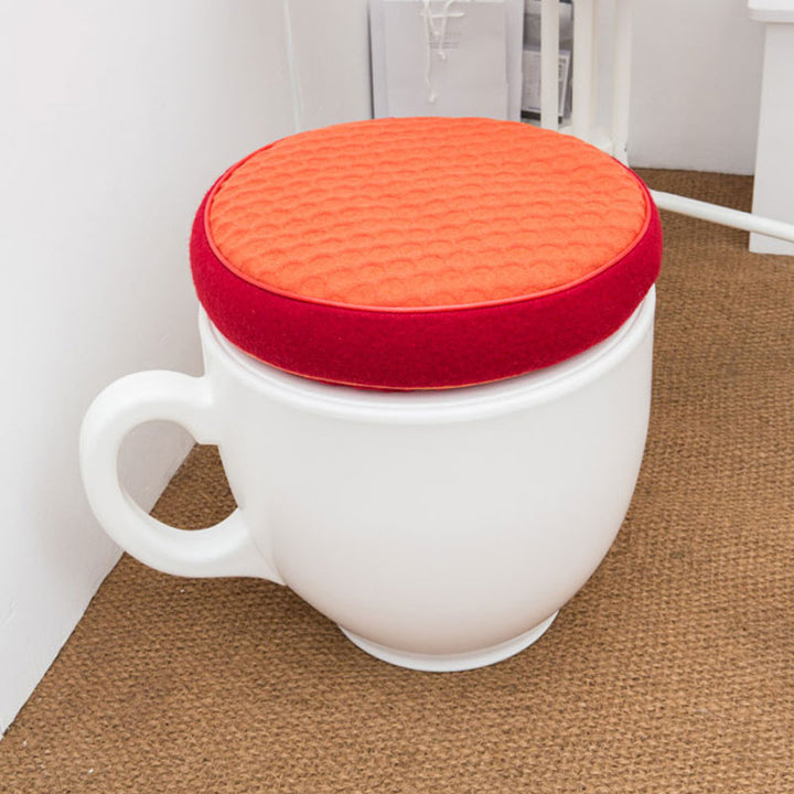 Tea Cup Stool - Red Additional 3