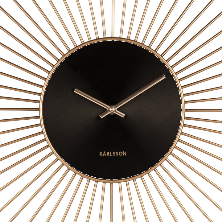 Karlsson Extreme Peony Wall Clock - Gold [D] Additional 2