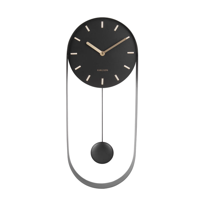 Karlsson Pendulum Charm Wall Clock - Black Additional 2