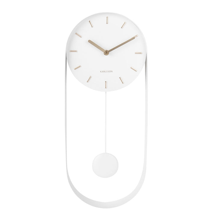 Karlsson Pendulum Charm Wall Clock - White Additional 2