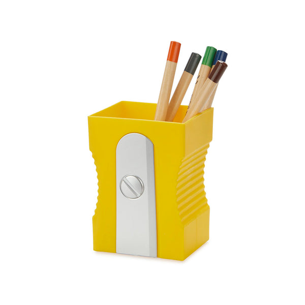 Yellow Sharpener Pen Holder