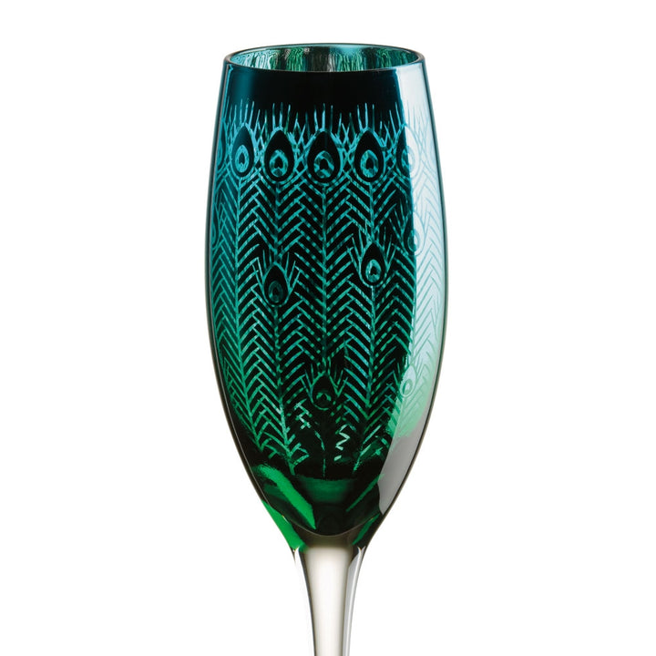 Peacock Champagne Flute - Set of 2 Additional 2