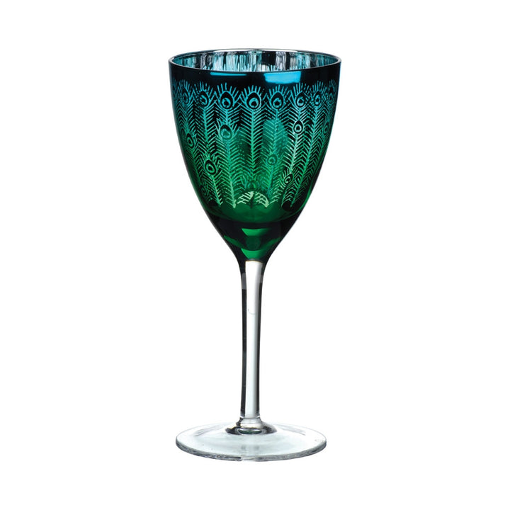 Peacock Wine Glass - Set of 2 Additional 2