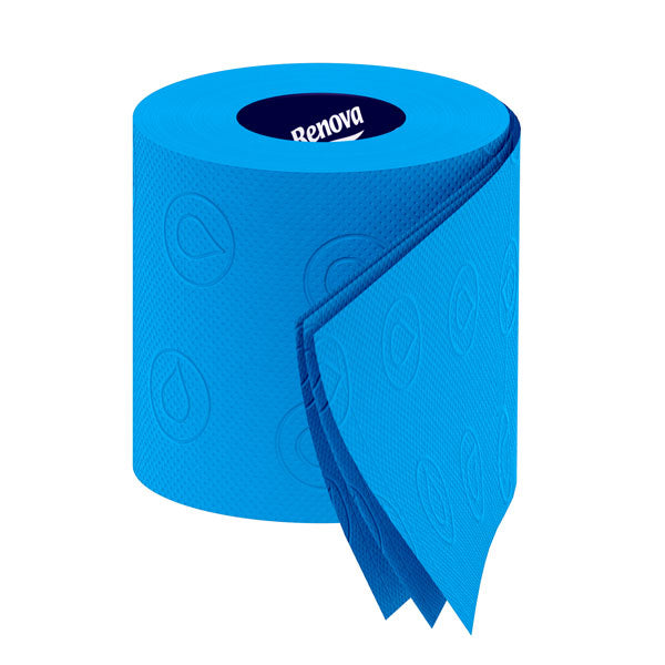 Renova Toilet Roll - Blue Paper Additional 1