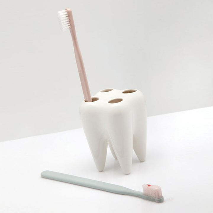 White Tooth Toothbrush Holder Additional 2