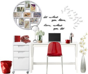 Officespace - Red and White Office Decor