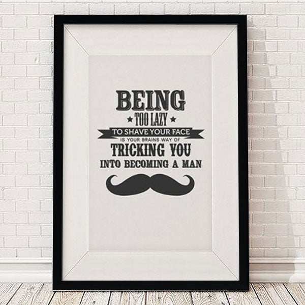 binary-moustache-being-too-lazy-framed-print-2