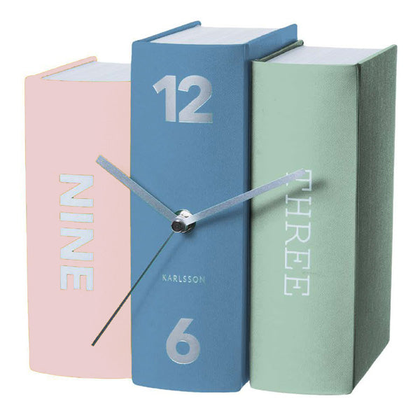 karlsson-table-clock-book-multicolour-1