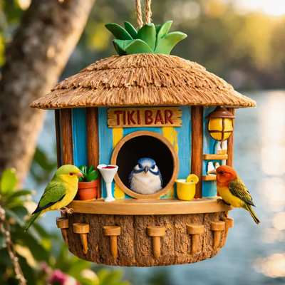 Tiki Bar Birdhouse