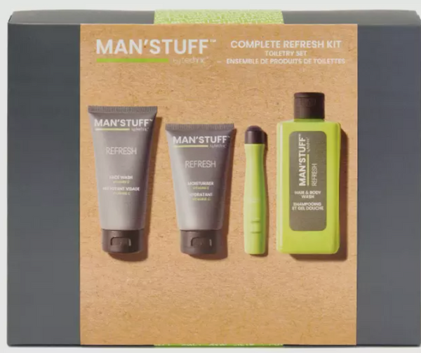 Man’Stuff Complete Refresh Gift Set – Vitamin C Skincare Kit for Men
