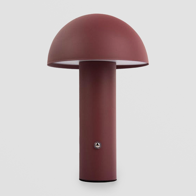Cordless Table Lamp – Fuego in Red Ochre with USB Recharge