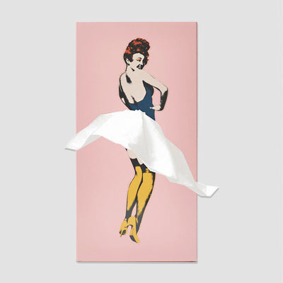 Brigitte Tissue Box Cover Girl. Pink, Proud and Ready to Serve