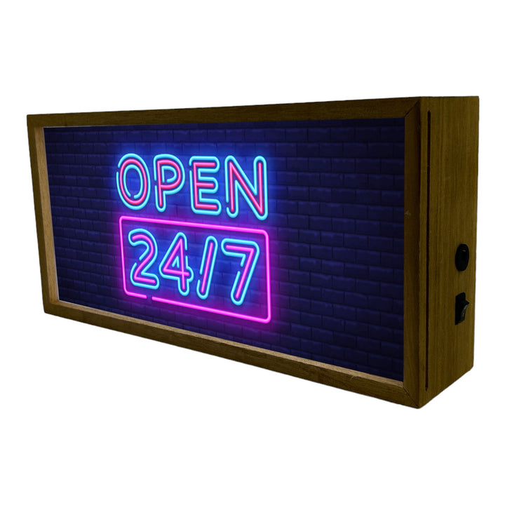 Light Box Open 247 Neon Sign Additional 3