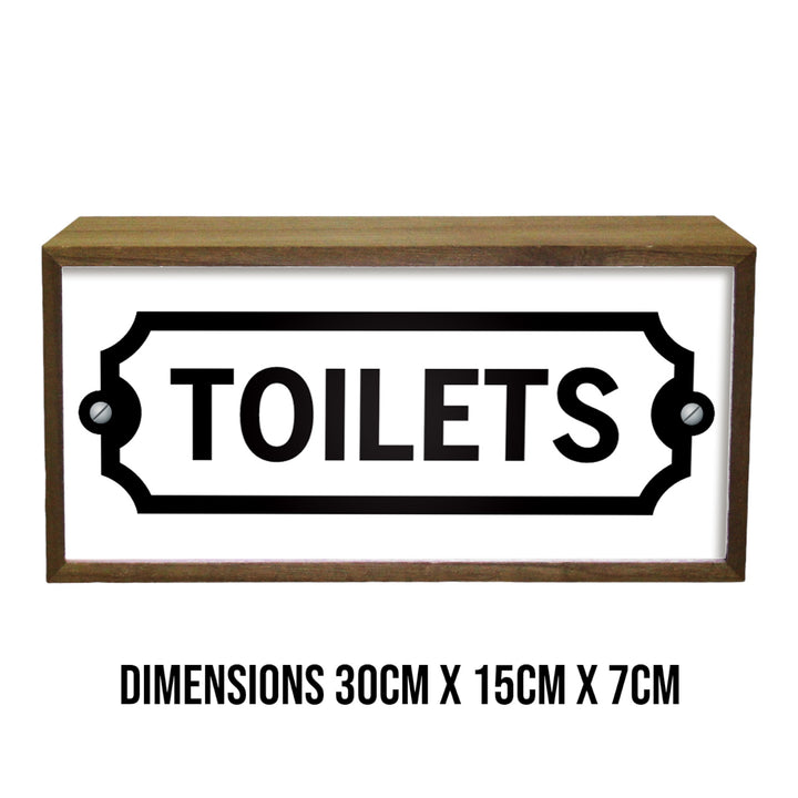 Light Box Toilets Sign Additional 4