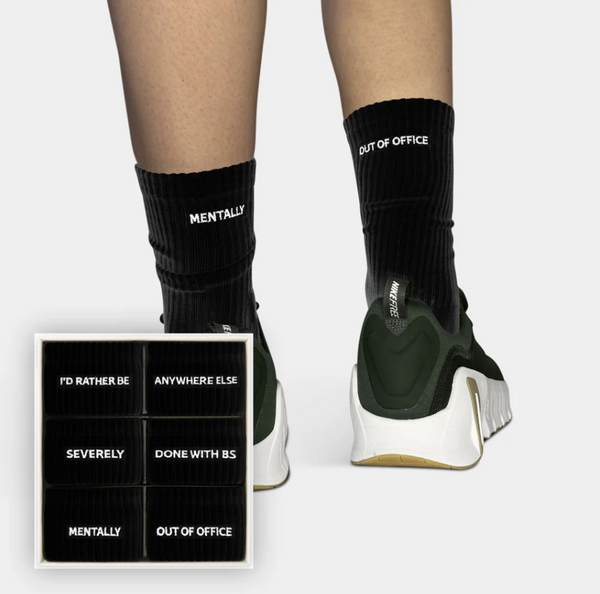 Cheeky Sox Box Workwear collection - Black