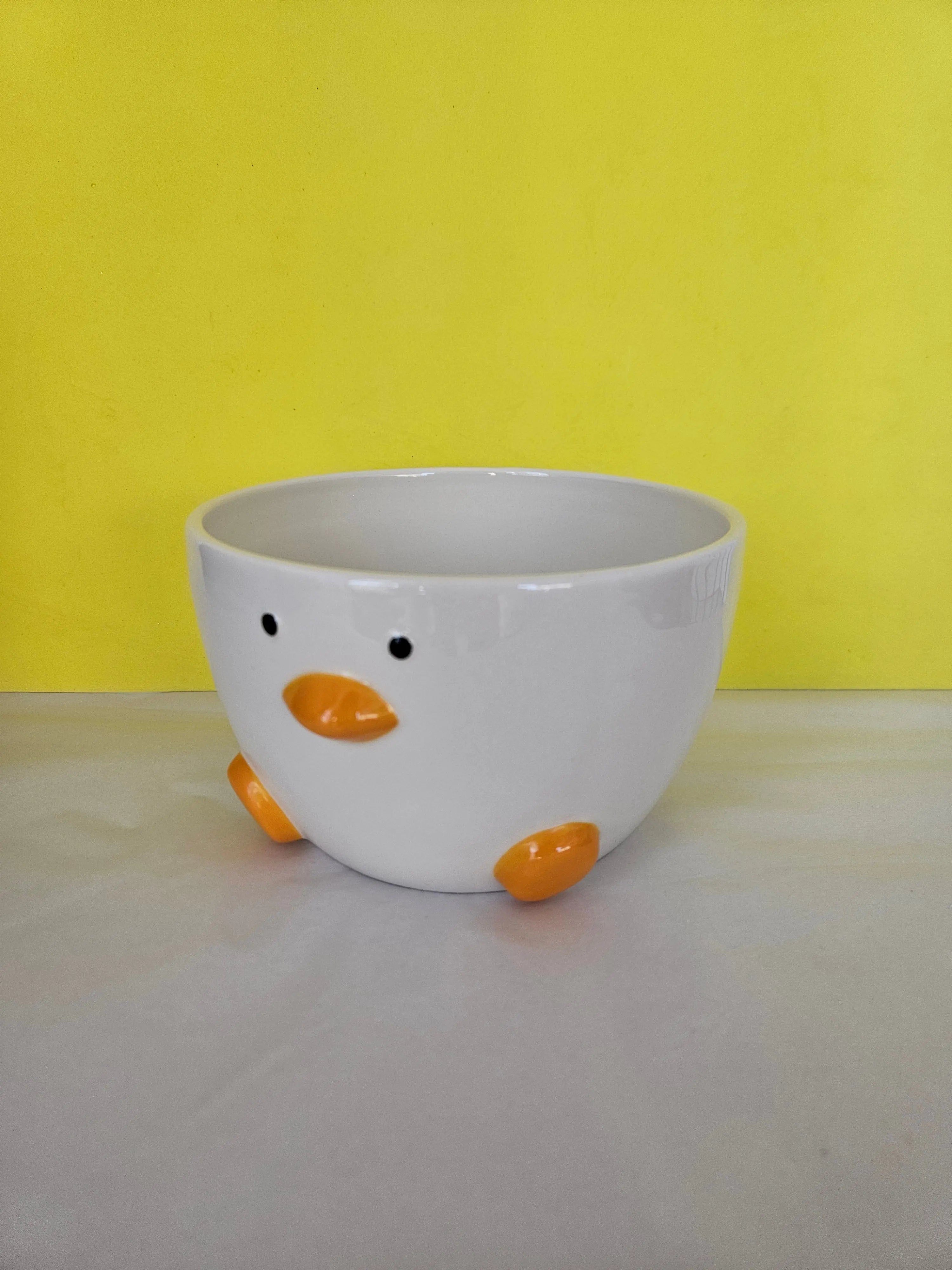 Duck Cerial Quackers & Oats – Duck Cereal & Soup Bowl – Red Candy