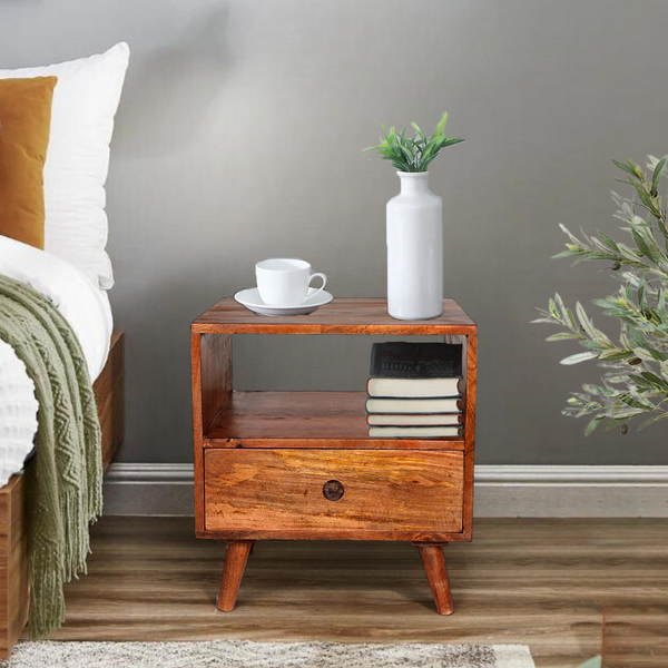 Tundra Mango Wood Bedside Table