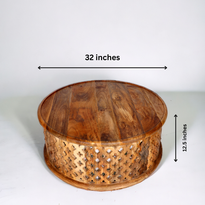 Petal Mango Wood Coffee Table Additional 4