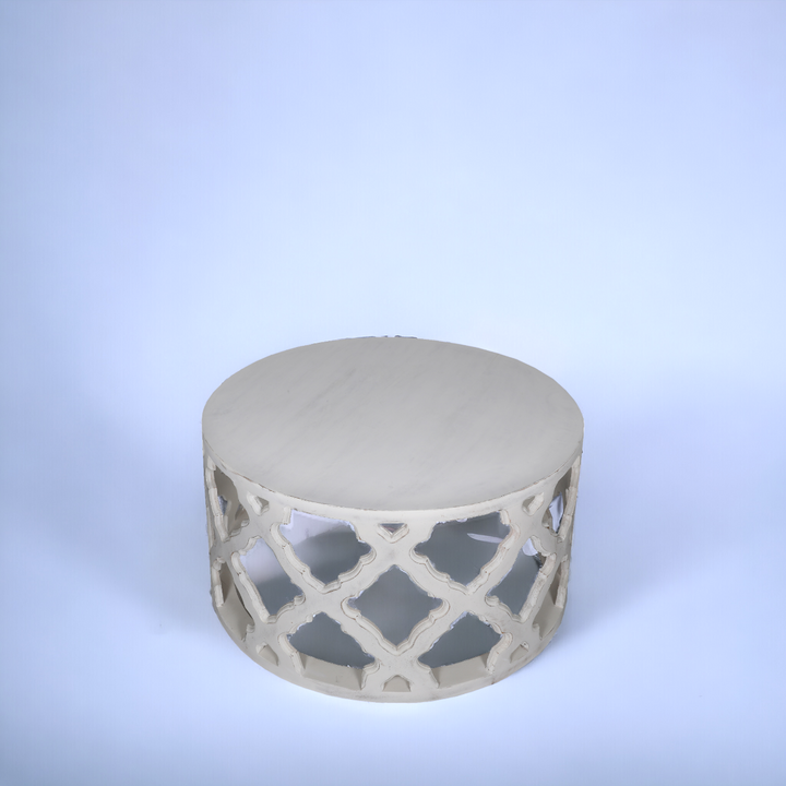Vega Mango Wood Coffee Table - White Additional 3