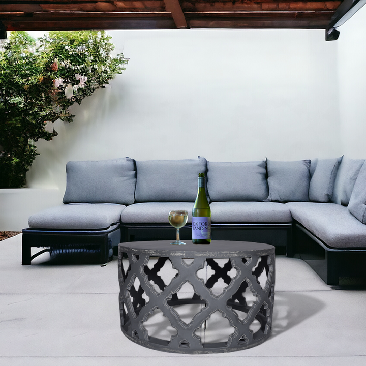 Vega Mango Wood Coffee Table - Grey Additional 2