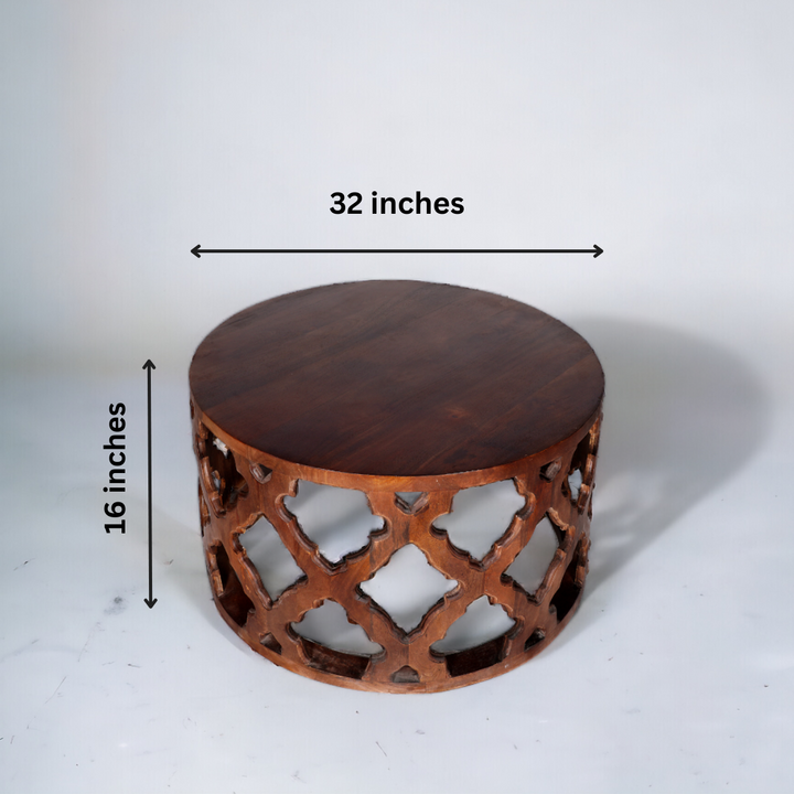 Vega Mango Wood Coffee Table - Dark Brown Additional 4