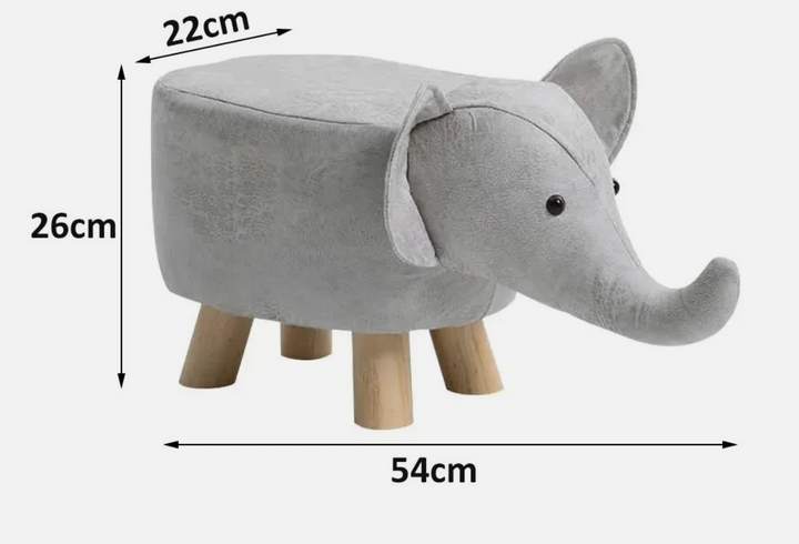 Elephant Footstool - Elton the Grey Gentle Giant with Floppy Ears Additional 3