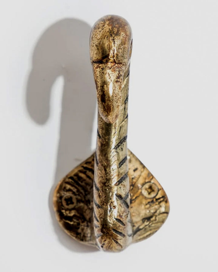 Set of 2 Antique Gold Flamingo Head Coat Hooks Additional 4