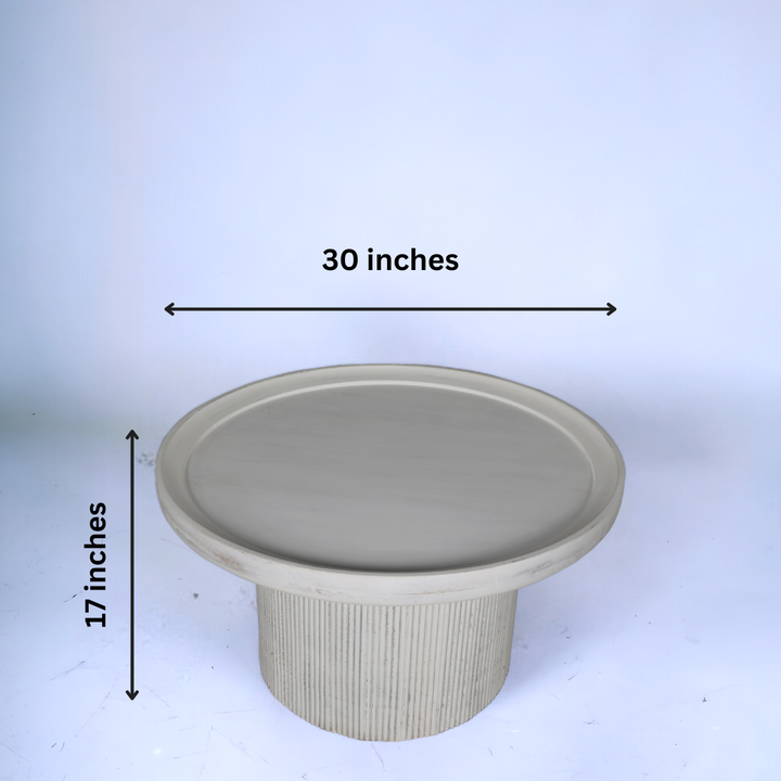 Paul Mango Wood Coffee Table - White Additional 4