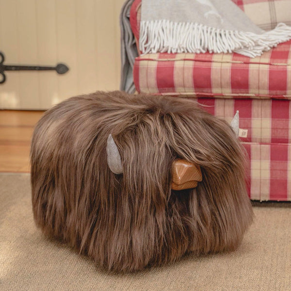 Ash the Highland Cow Footstool