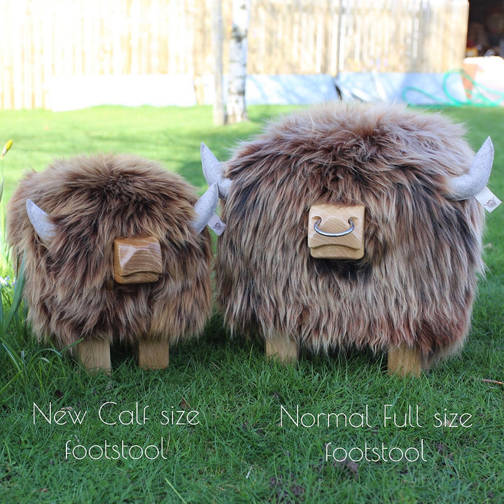 Chestnut the Highland Calf Footstool Additional 3