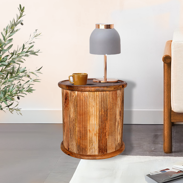 Linda Mango Wood Side Table