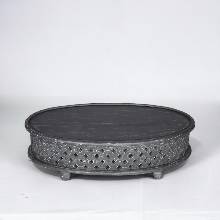 Homania Mango Wood Coffee Table - Grey Additional 3