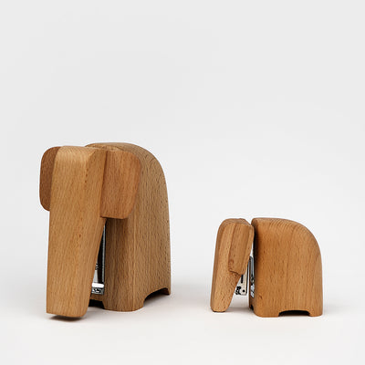 Wooden Elephant Stapler. A Trunkful of Desk Charm