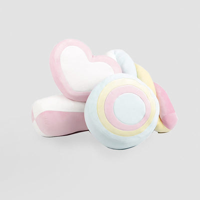 Marshmallow Heart Cushion - Squishy, Stripey, and Full of Charm