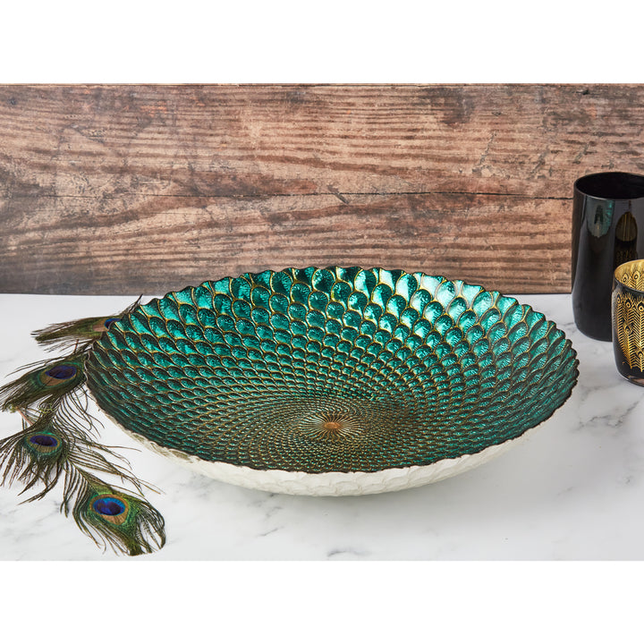Peacock Bowl - Strut-Worthy Serveware with a Flair for Drama Additional 2