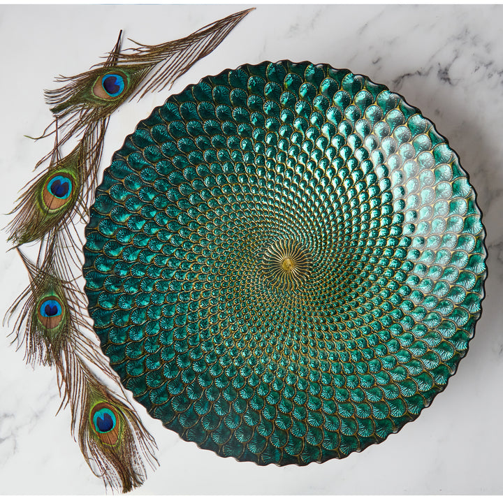 Peacock Bowl - Strut-Worthy Serveware with a Flair for Drama Additional 3