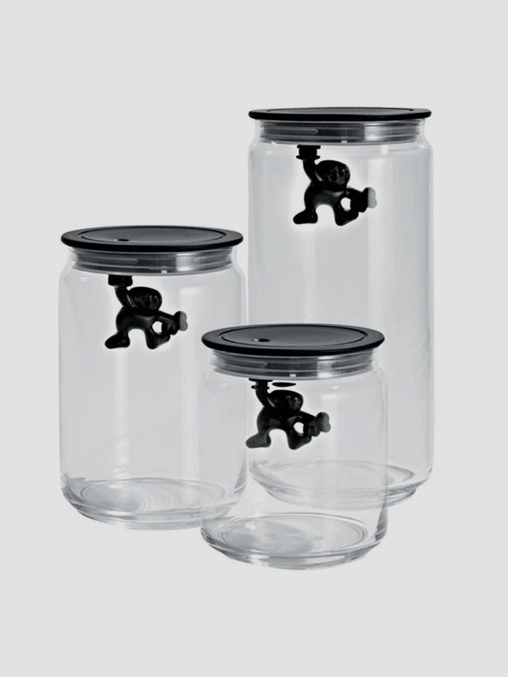 Alessi Gianni Storage Jar - Black [D] Additional 1