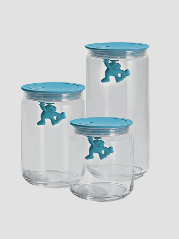 Alessi Gianni Storage Jar - Light Blue [D]