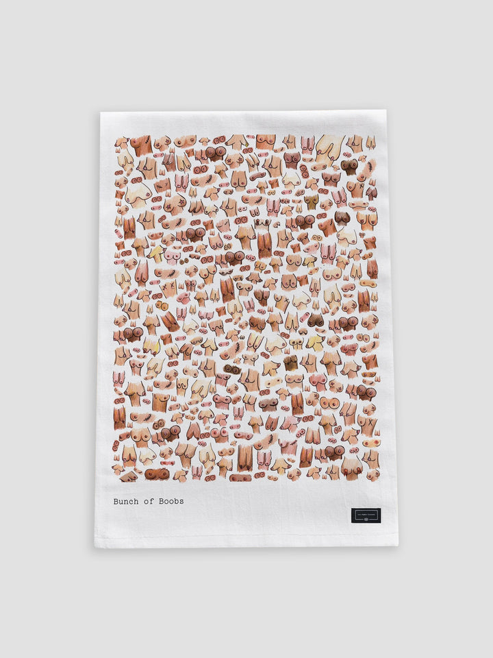 Boobs Tea Towel – 100% Cotton Kitchen Towel with Cheeky Print Additional 1