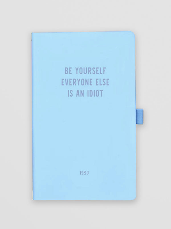 Personalised Notebook - Be Yourself Blue & Purple Hardback