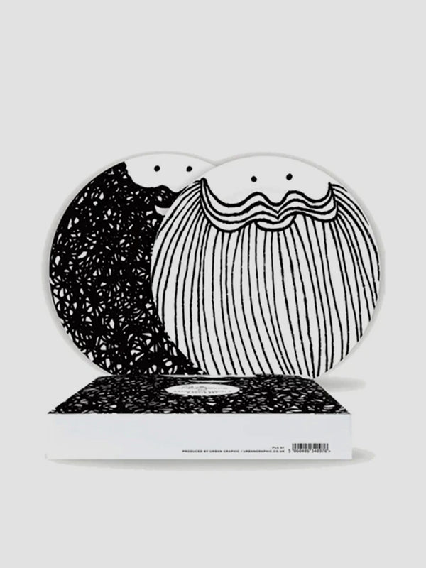 Beard Plate Set - Bernard & Samuel Porcelain Dinner Plates