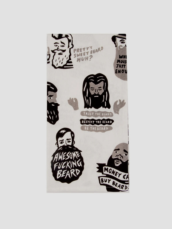 Beard Tea Towel – Funny Kitchen Towel for Bearded Blokes