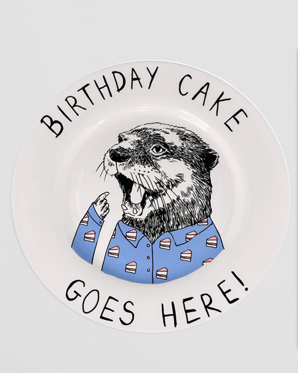 Birthday Cake Goes Here Side Plate
